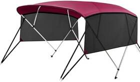 Qw0707r-a08 Kakit 4 Bow 8ftl Bimini Tops Mesh Sidewalls Support Poles For Boats Marine