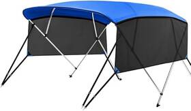 Qw0708l-a08 Kakit 4 Bow Bimini Tops Mesh Sidewalls 8ftl X 54 Inch H 61 -66 W