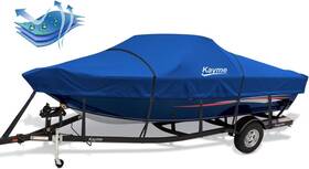 900d-blue Kayme 900d Heavy Duty Boat Cover Waterproof And Tear Resistant Canvas
