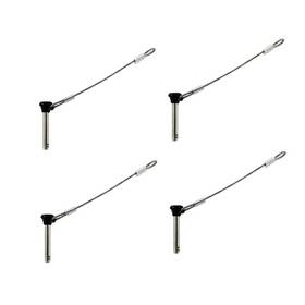 Keehui 699966800801 4pieces Of Stainless Bimini Top 3/16 Inch Pull Pins Usable Length 1 25mm Total Le
