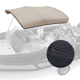 B1604-03510-p Kemimoto Bimini Tops For Boats Top Replacement Marine Grade Canvas Boat Canopy