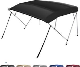 Kmb1604-02701-gy-us Kemimoto Bimini Top For Boat Tops Cover 600d Marine Canvas 4 Bow 8ftl X 54 Inch