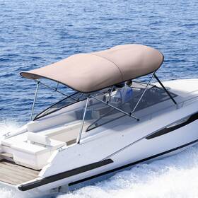 King Bird 936474091319 34 Bow Bimini Boat Top Cover Sun Shade Canopy Waterproof 1 Inch Stainless A