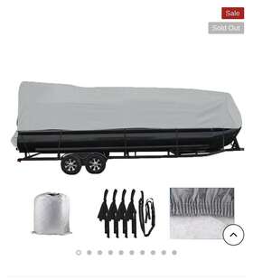010670 Labwork Lab Work 21-24 Heavy Duty Trailerable Waterproof Boat Cover