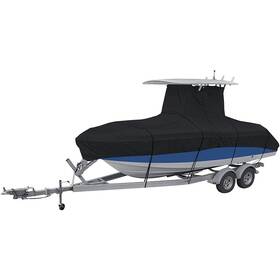 Law157158 Labwork 16-24ft Center Console With T-top Roofs Boat Cover Heavy-duty 420d Grey/black/blue