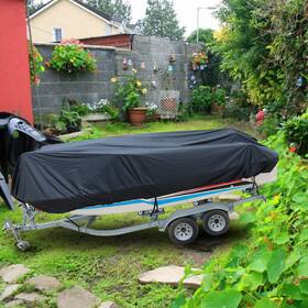 Law75114 Labwork V-hull Runabout Boat Cover 17-19 Ft Waterproof Heavy Duty Trailerable Fishing