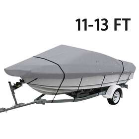 Labwork Lp504624ks Heavy Duty Boat Cover Trailerable Fishing Ski Bass V-hull Runabouts Waterproof