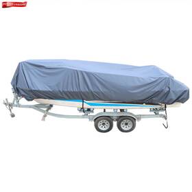 Pn1368561 Labwork-part Trailerable Waterproof Boat Cover Gray Heavy 600d Marine Grade Polyester Canvas