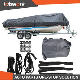 Tl10672q Labwork Boat Cover Waterproof 90 Inch 14-16ft Heavy Duty Fabric With Cotton Lining