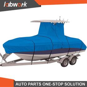 Tl22761q Labwork Boat Cover For Center Console With T-top Roofs Heavy-duty 20-24ft Blue
