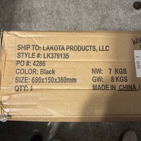 Lk379135 Lakota Lk37135 18 Ft Tracker Boat Cover Heavy Duty Black Style 680x150x380mm Nib Nos