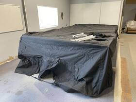 34996r-14 Larson Escape 21 2014 Pontoon Ratchet Cover Black Marine Boat