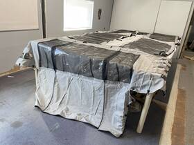 74107-11 Larson Escape 23 2014 Curtain Set Of 6 Gray Marine Boat