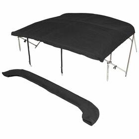 109239008 Larson Boats Boat Bimini Top 288 Black 90 - 96 Inch