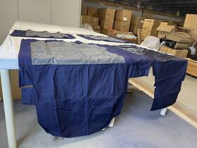 8422-1320-03 Larson Cabrio 857 8422-1302-03 With Arch Camper Aft /side Curtains 3 Pieces Boat