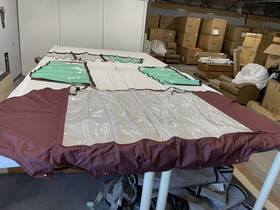 73703-12 Larson Lx2060 Lx 2060 Veralex Curtain Set 4 Pieces 2012-13 Black Cherry Boat