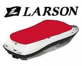 08837459 Larson / Taylormade Boat Sei 210 Ob Cockpit Cover Sunbrella Red 2000