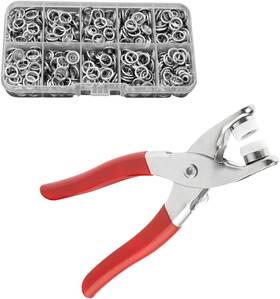 Wzk100 Ldqcsnn Snap Fasteners Kit 9.5mm Of Metal Buttons With Fastener Pliers Sliver