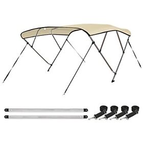 Leader Accessories Sand 4 Bow 8footl X 54inch H 91inch-96inch With Bimini Top Boat Cover