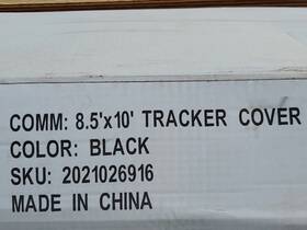2021026916 Lippert Tracker Cover For Boats Black Power Bimini