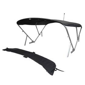 2023043519 Lippert Components Lowe Pontoon Boat Power Bimini 2421185 102 Inch Sureshade Black