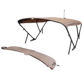 2023045004 Lippert Components Lowe Pontoon Boat Power Bimini Sureshade 104 Inch Beige