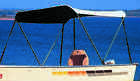Lx15.7 Unbranded Generic Top 2-bow Frame Bimini Cover Boat 29.5 Wx21.6 H