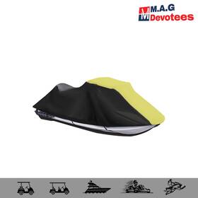 Mag205095es M.a.g-devotees For Jet Ski Cover Waterproof Marine Grade 420d Yellow/black Color 136 Inch To 145