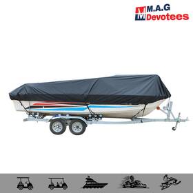 Mag83061es M.a.g-devotees New Boat Cover V-hull Runabouts Black Yacht 420d Waterproof 11-13ft