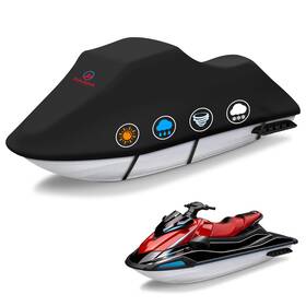 Jsc-115120-blk M Comnova Outdoors Jet Ski Cover 115-120 Inch - 600d Fits Length 115 120 Black