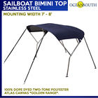 065-2b Ma Oceansouth Sailboat Bimini Top Stainless Steel Long Wide