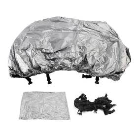 P021-a001-sil Madhornets Heavy Duty Boat Cover Waterproof Silver For 16-18ft Fishing Ski Bass Shelter