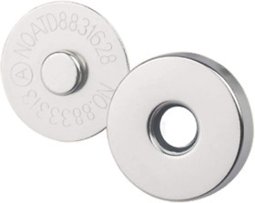 Magnetic Fasteners Button Clasp Snaps-purses Bags Clothes 14mm 6 Pack Backing