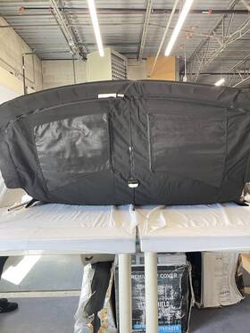 740005.1 Malibu G3 Black 81 1/2 Inch W X 80 L Bimini With Frame And Boot Marine Boat