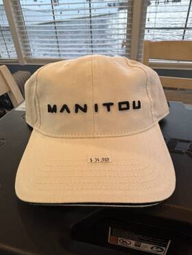 794042 Manitou Oem Brp Pontoons Hat Ds0o Baseball Cap White