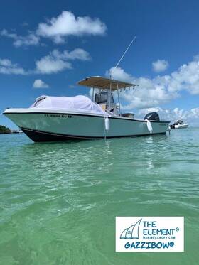 G1623 Marine Canopy The Element - Gazzibow Trackless Small 16ft 23ft For Mako Boats