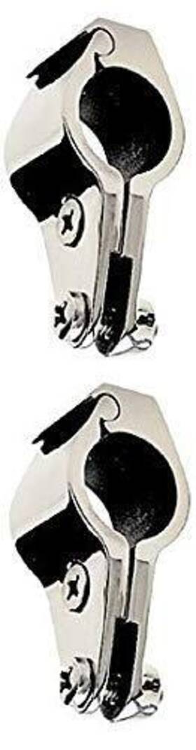 Marine Part Depot 816769024320 Stainless Steel Bimini Top Hinge Rail Mounts 2 Units Fits 1 Inch Rails