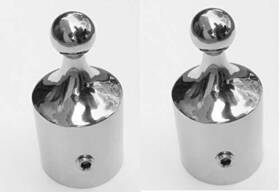 Marine Part Depot 816769024795 Two Grade Stainless Steel Ball Bimini Top Caps 7/8 Inch -