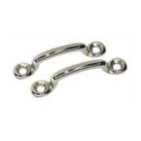 7-54120 Marpac Footman Loops 1-1/4 Inch Nickel Plated Brass Pair Battery Fuel Tank Hold Downs New