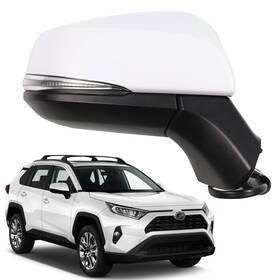 Marretoo 607469926089 Right Side Mirror For Toyota Rav4 2019-24 Heated Bsm White
