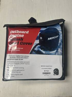 Merc8335 Mercury Outboard Engine Splash Cowl Cover Fits 6 Cyl Verado L6 Black