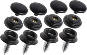 Mns7122 Mini Skater 4 Sets Fastener Screw Snap Stainless Steel Marine - Black