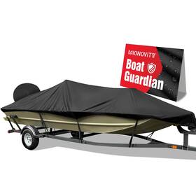 Mionovity 735530535172 800d Heavy Duty Waterproof Boat Cover 14-16 Ft 14ft 15ft 16ft With Motor
