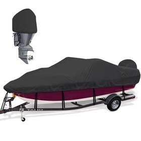 Mionovity 735851421451 Bass Boat Covers 17-19ft 600d Canvas Heavy Duty Waterproof Cover 17 18 1