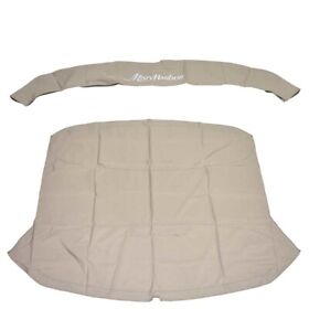 002020-t Misty Harbor Pontoon Boat Bimini Cover With Boot Taupe