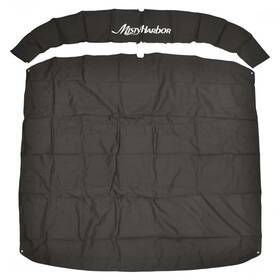 002025-blk Misty Harbor Pontoon Boats Boat Bimini Cover 84 Inch Black