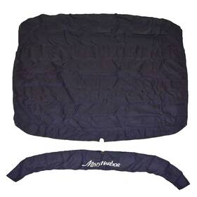 001802-b Misty Harbor Pontoons Pontoon Boat Bimini Cover 209361 Navy Blue