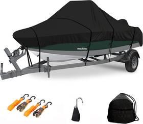 Msbc-600d-l-29 Mockins 600d Boat Cover 20ft- 23ft X 100 Inch Heavy Duty V-hull Tri-hull