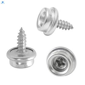 Xlei2207200001 Moicstiy 30pcs 3/8 Inch Stainless Steel Screw Silver