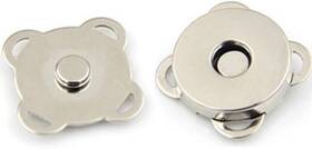 Mll1154s Mollensiuer 24 Sets Sew In Magnetic Plum Bag Clasps Button Snaps For Silver